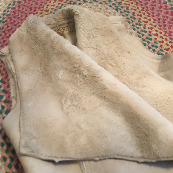 Arden B. Winter white Faux Fur shearling vest - Picture 6 of 7